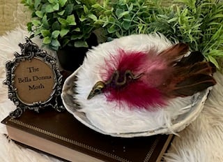 Hair Ornament with Pink Feathers. No 1