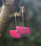  Red Copper Half Moon Dangle Earrings - Image 6