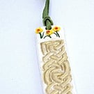 Handcrafted Celtic and Daffodil Design Bookmark,