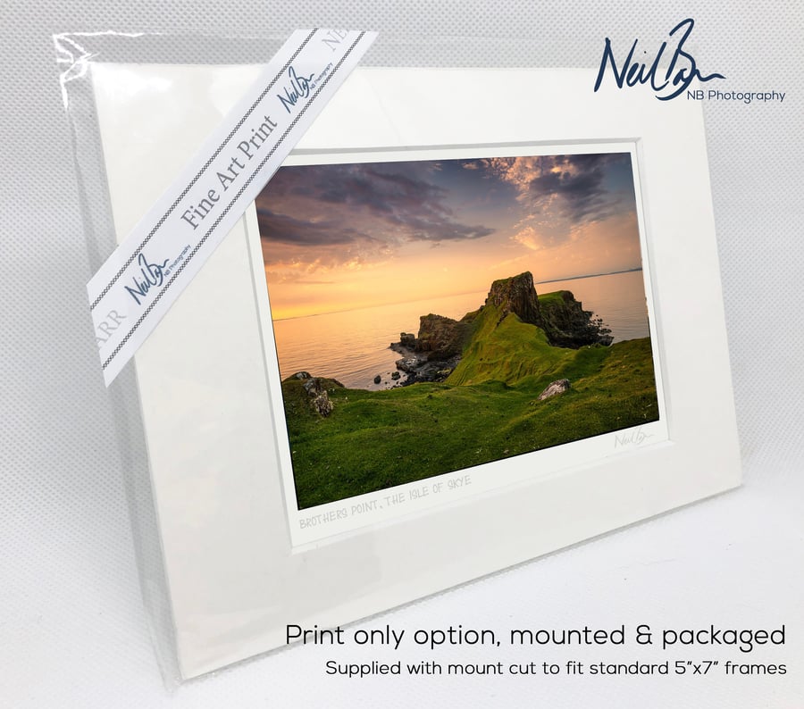 Brothers Point Isle of Skye Scotland - A6 (7" x 5") Unframed Print