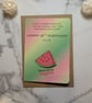 Harry Styles Birthday Card  Funny & Unique Greeting Card Watermelon Sugar