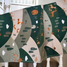 Handcrafted Forest Animals Baby Quilt