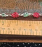 RED ROSES & GREEN LEAVES - Seaglass Bracelet et - Image 3