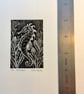 Seahorse wood engraving by Valerie Greeley - Image 3