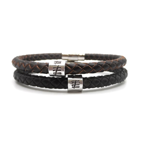 Copper 10th Wedding Anniversary Tally Bracelet - Gift Boxed - Free Delivery