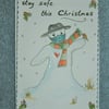 stay safe Christmas card ( ref F 269)