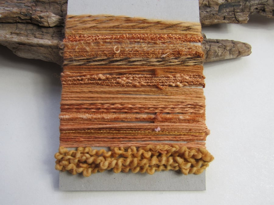 Large Cutch Light Brown Natural Dye Textured Thread Pack