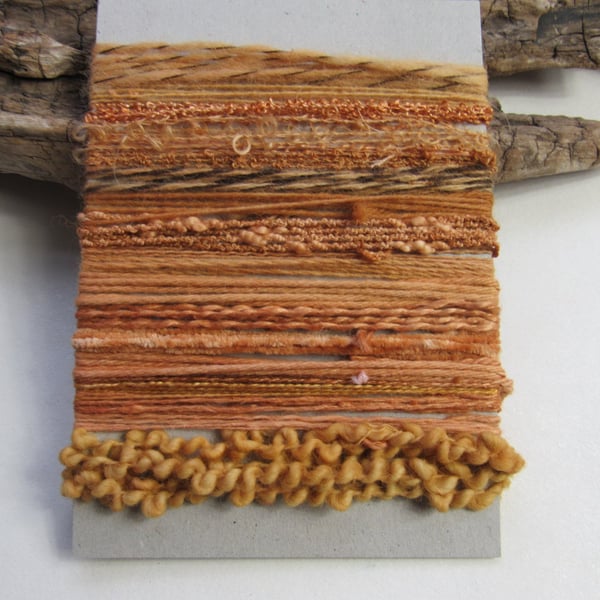 Large Cutch Light Brown Natural Dye Textured Thread Pack