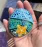 Starfish under the waves and sea abstract hand painted paperweight  - Image 6