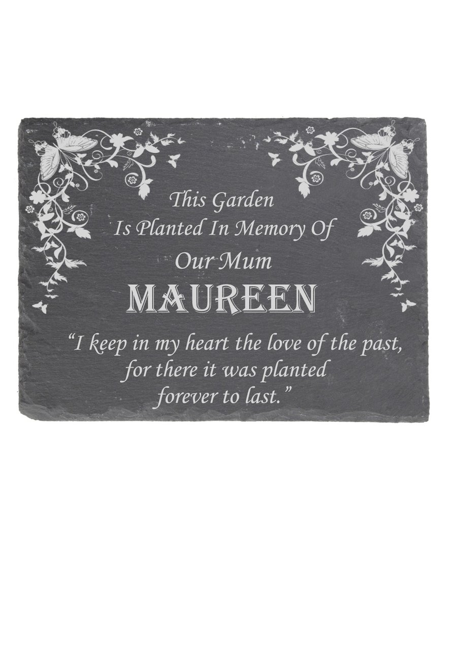  Memorial Garden Plaque Remembrance Garden Plaque Slate Memorial garden Stone 