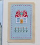 Daisy Cottage hand-stitched card for any occasion, pretty and detailed - Image 2