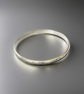 solid Artisanal Sterling Silver Bangle - Image 2