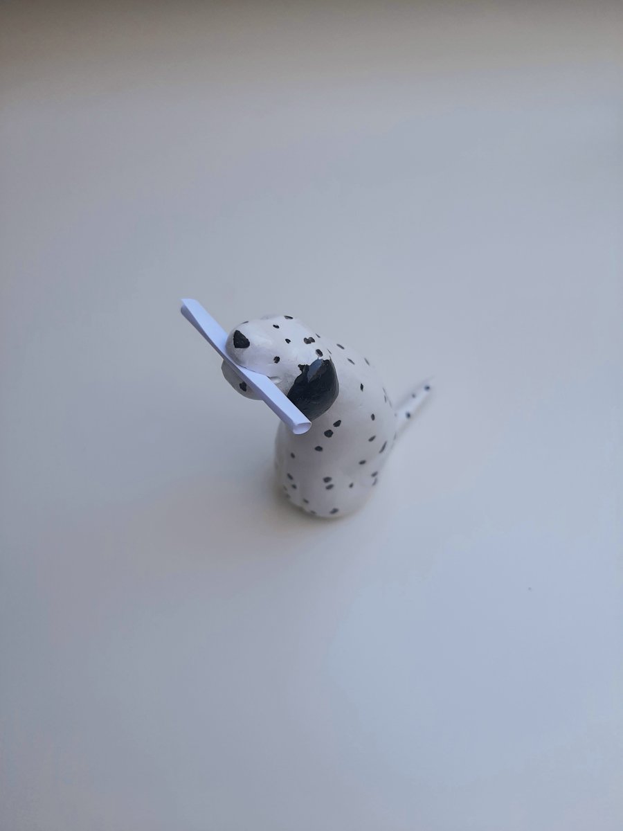 Dog, Dalmatian holding Personalised Note