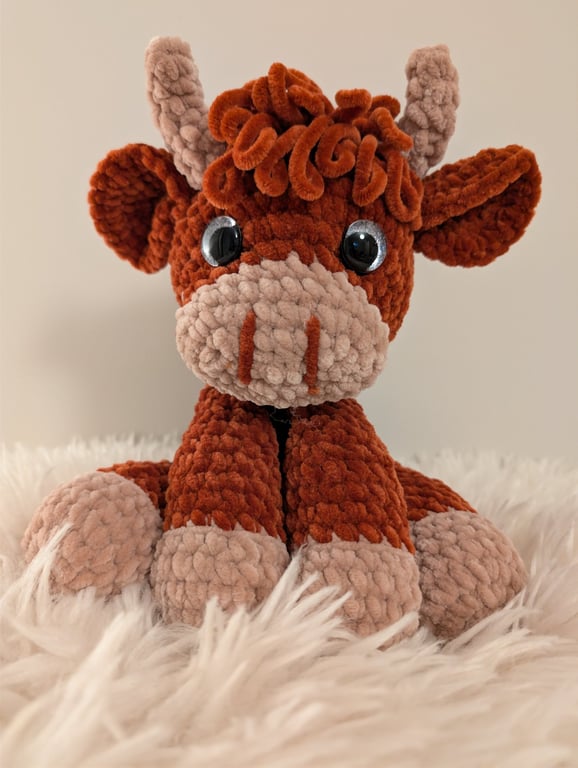 Crochet highland cow
