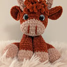 Crochet highland cow
