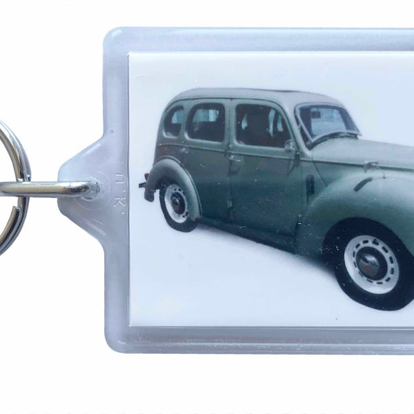 Ford Prefect 1949 - Keyring with 50x35mm Insert - Classic Car Fan