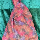 Spider Web Reversible Japanese Knot Bag Small