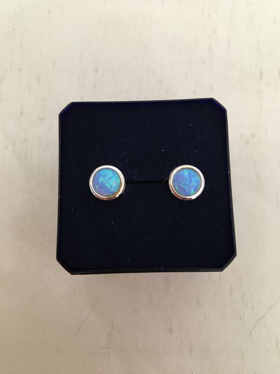 Fabulous Dainty Faux Opal Ear Studs