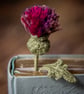 Thistle Flower Crochet Bookmark (plum colour palette) - Image 5