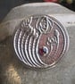 Large Mackintosh Brooch with Garnet - Image 1