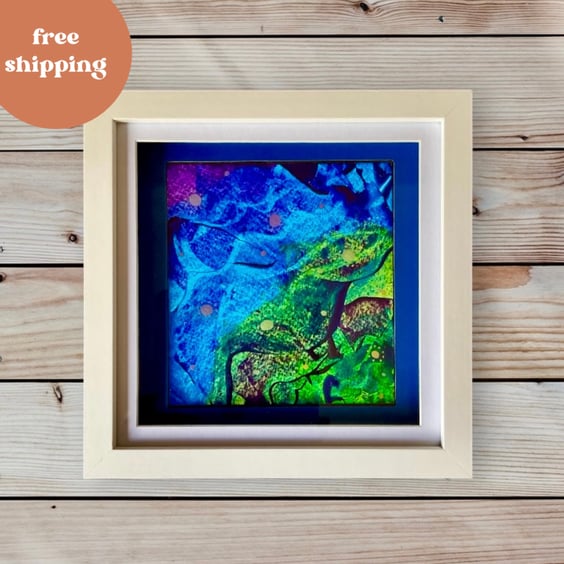 Wall Art. Gift Idea. Vibrant fantasy inspired acrylic painting. Free delivery. 