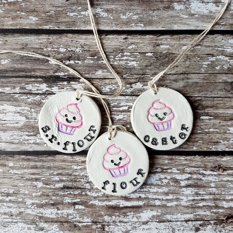 Home Baking Clay Tags, decoration, homeware, gift
