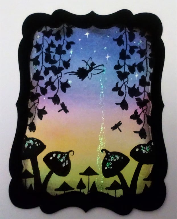 Fairy Card Topper - Starry Sunset Sky