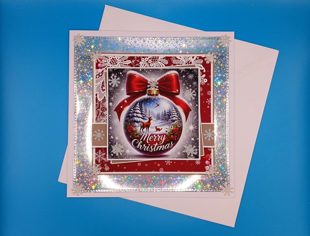 Large Christmas Card, Wife, Husband, Parents, Daughter, Son