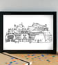 Jersey Skyline Art Print - Image 3