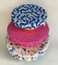 Reusable bowl covers - set of three  - bugs and squiggles