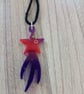 Necklace handmade from resin 