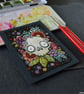 bony botanical skull - original aceo - Image 4