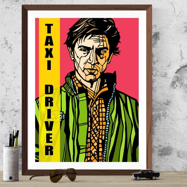 TAXI DRIVER print, Typography print, Robert De Niro, 3 sizes