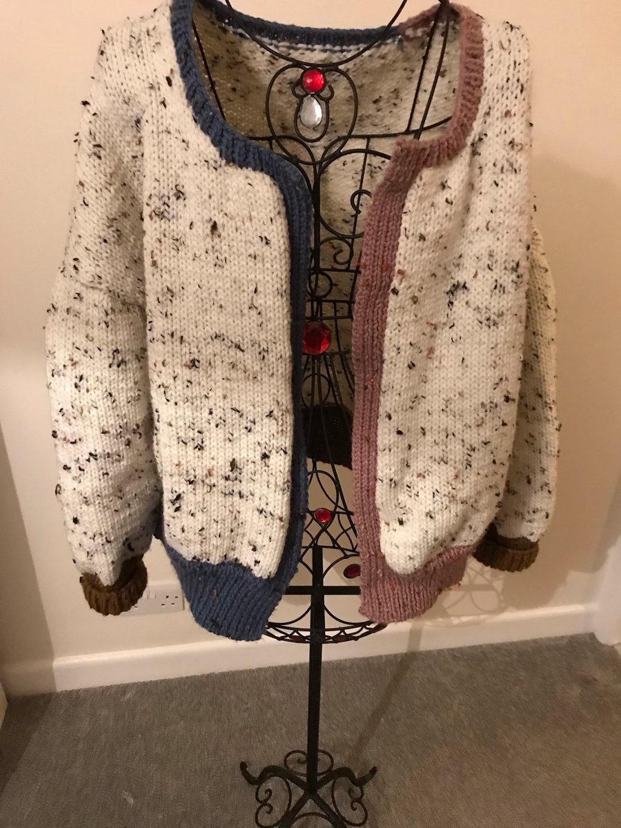 hand knitted chunky cardigan