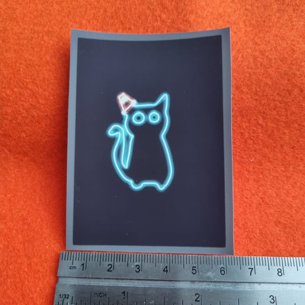 Nipfest Neon Kitty Iron on Transfer