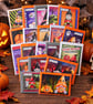 Handmade Halloween Cards - 20 Halloween Gnomes Themed Bundle Set of Cards
