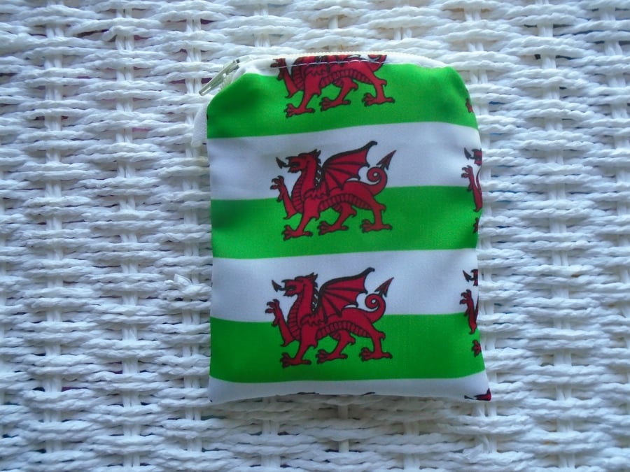 Welsh Flags Purse or Card Holder 