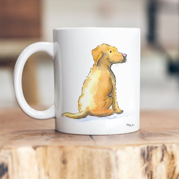 Labrador Yellow Ceramic Mug