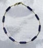 Lapis Lazuli & Sterling Silver Anklet - Image 2