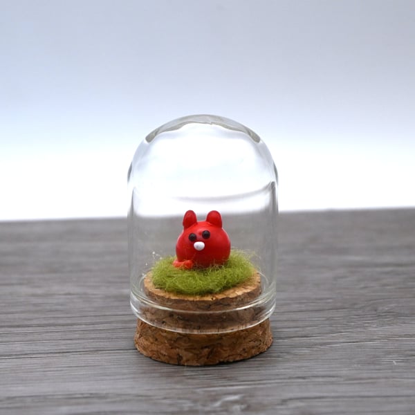 small orange cat keepsake figure