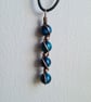 Blue Tiger's Eye & Copper Necklace Pendant Gift Crystal Jewellery Jewelry