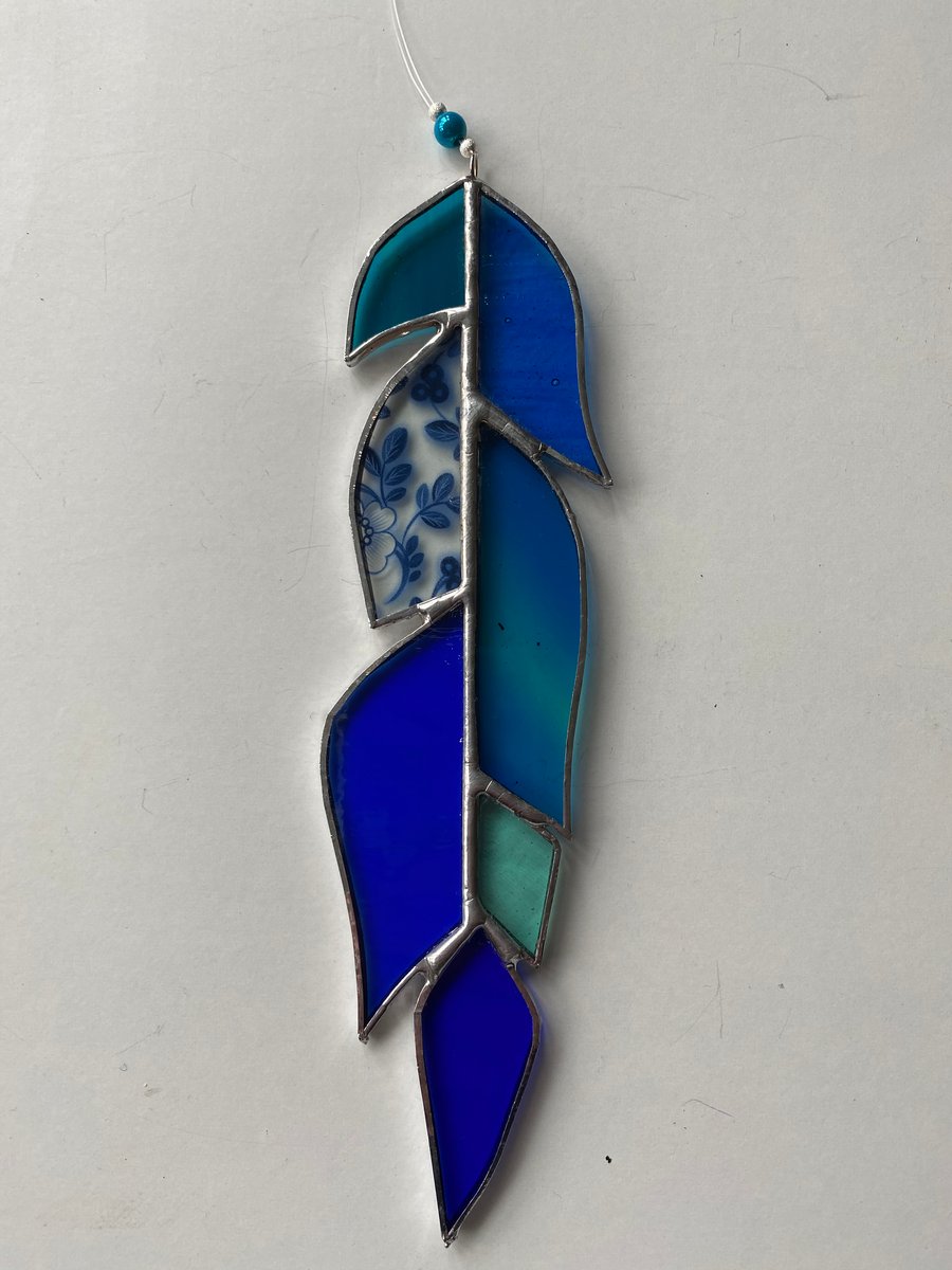 Stained Glass Feather
