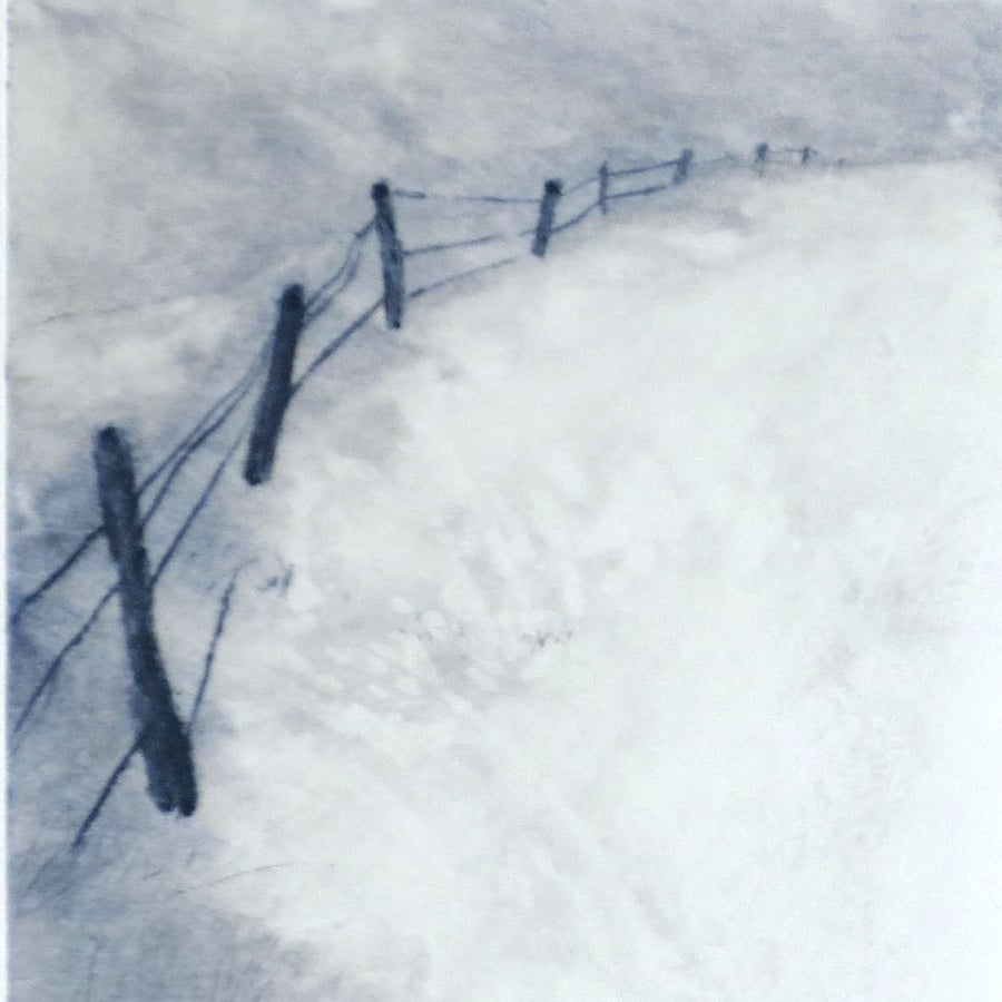 Original drypoint print On The Dunes 