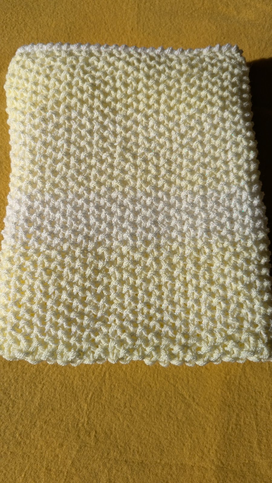 White light yellow baby blanket 