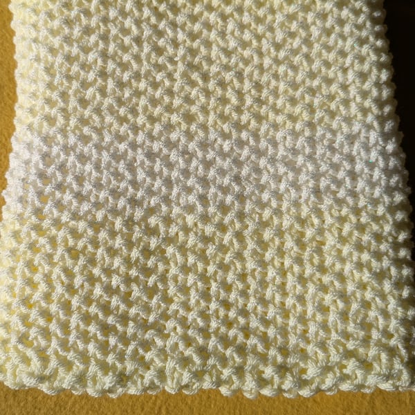 White light yellow baby blanket 