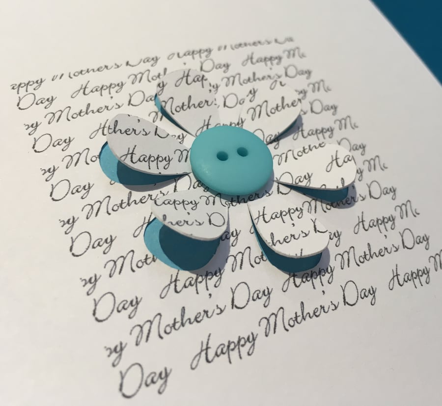 Mother's Day Card, Mothers Day Card - Flowers