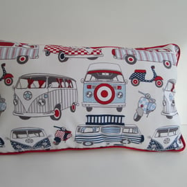 Campervan Scooters Cushion Cover