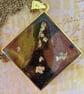 Miniature Art Pendant, wearable artwork pendant 