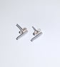 Handmade Sterling Silver Stud Earrings (ERSSSTSK1) - UK Free Post - Image 2