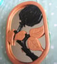 black rose wall mirror